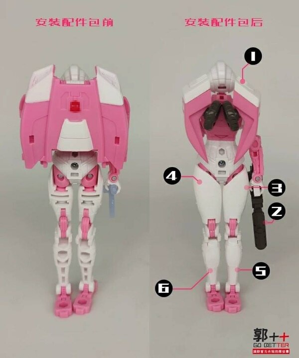 Go Better Earthrise Arcee Fillers, Backpack, & Weapon Upgrade Kit  (5 of 11)